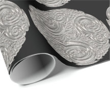 Elegant art nouveau Silver Black medallion