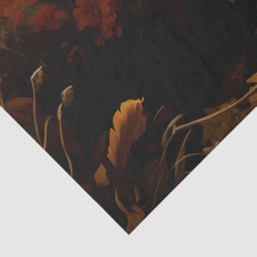 Elegant Art Nouveau Victorian Goddess Floral Tissuepapier (Detail)