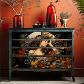 Elegant Art Nouveau Victorian Goddess Floral Tissuepapier