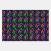 Elegant Artful Holly Leaves en Berries Kerstmis Inpakpapier Vel (Voorkant 2)