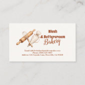 Elegant Artisan Bakery Branding Visitekaartje (Achterkant)