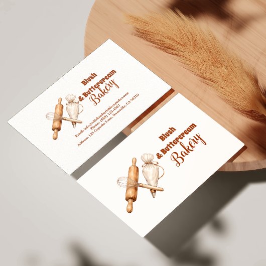 Elegant Artisan Bakery Branding Visitekaartje
