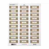 Elegant Artisan Gold Leaves Etiket (Full Sheet)