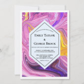 Elegant Artistic Galaxy Abstracte Fine Art Wedding Kaart (Voorkant)