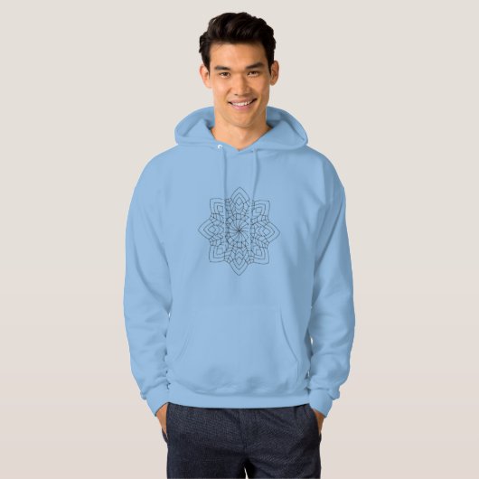 Elegant Artistic Pattern Hoodie – Minimal Design (Voorkant volledig)