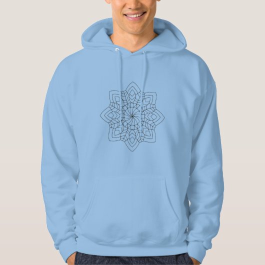 Elegant Artistic Pattern Hoodie – Minimal Design  (Voorkant)