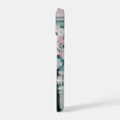ELEGANT ARTISTIC PINK BLUE FANTASY DECOR iPhone 15 HOESJE (Linkerkant)