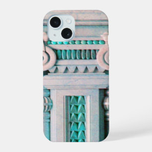 ELEGANT ARTISTIC PINK BLUE FANTASY DECOR iPhone 15 HOESJE