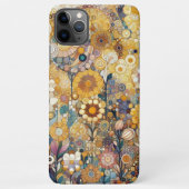 Elegant Artistiek Antiek Art Nouveau Stijl Bloemen iPhone Hoesje (Achterkant)