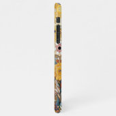 Elegant Artistiek Antiek Art Nouveau Stijl Bloemen iPhone Hoesje (Linkerkant)