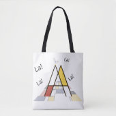 Elegant artistiek briefmonogram. Brief A Tote Bag (Voorkant)