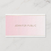 Elegant artistiek design Trendy Modern Plain Luxur Visitekaartje (Voorkant)