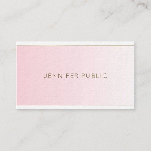 Elegant artistiek design Trendy Modern Plain Luxur Visitekaartje (Voorkant)