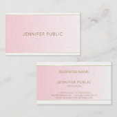 Elegant artistiek design Trendy Modern Plain Luxur Visitekaartje (Voorkant / Achterkant)