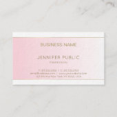 Elegant artistiek design Trendy Modern Plain Luxur Visitekaartje (Achterkant)