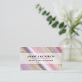 Elegant artistiek geborsteld | Goudsoorten Visitekaartje (Staand voorkant)