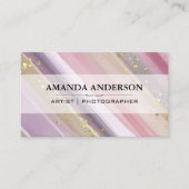 Elegant artistiek geborsteld | Goudsoorten Visitekaartje (Voorkant)