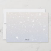 Elegant artistiek volwassen winter verjaardagsfees kaart (Achterkant)