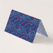 Elegant Arts and Crafts Floral Pattern Business Ca Visitekaartje (Achterkant)