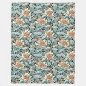 Elegant Arts & Crafts William Morris Geïnspireerd Fleece Deken (Voorkant)