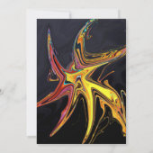 Elegant Artsy Abstract Modern Minimal Chic Wedding Kaart (Achterkant)