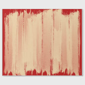 Elegant Artsy Golden Brushstrokes Donkerrood en go Cadeaupapier (Vlak)