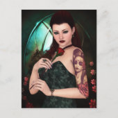 Elegant as a Rose Postcard Briefkaart (Voorkant)