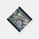 Elegant Asian Dragon Floral Pattern Napkins Servetten (Hoek)