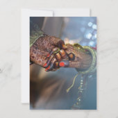 Elegant Asian Indian Wedding Invitation (Achterkant)