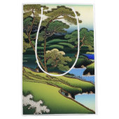 Elegant Asian Landscape Medium Cadeauzakje (Voorkant)