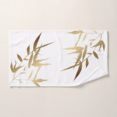 Elegant Asian white Gold Bamboe bad Handdoek (Handdoek)