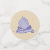 Elegant ASL Felicitaties Afstuderen Confetti (Kleine voorkant)