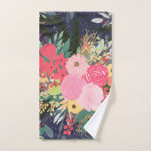 Elegant Astral Aura Winter Floral & Gold Stippen Bad Handdoek (Handdoek)