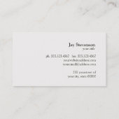 Elegant Attorney at Law Visitekaartje (Achterkant)