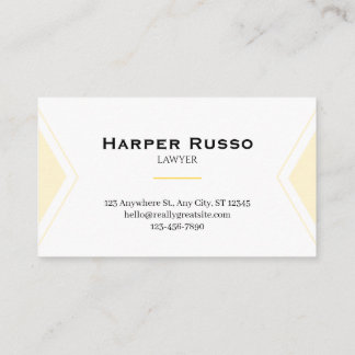 Elegant Attorney Business Card | Lawyer & Legal Visitekaartje