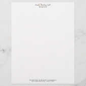 Elegant Attorney of Law Simple White Letterhead Briefhoofd Ontwerp (Voorkant)