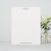 Elegant Attorney of Law Simple White Letterhead Briefhoofd Ontwerp (Staand voorkant)