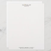 Elegant Attorney of Law Simple White Letterhead Briefhoofd Ontwerp (Voorkant / Achterkant)