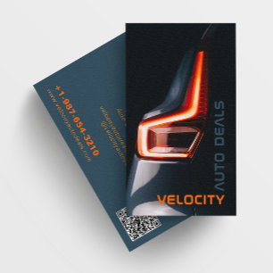 Elegant Auto Dealership Zwart Visitekaartje