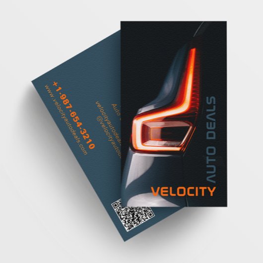 Elegant Auto Dealership Zwart Visitekaartje