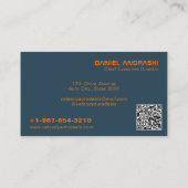 Elegant Auto Dealership Zwart Visitekaartje (Achterkant)