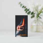 Elegant Auto Dealership Zwart Visitekaartje (Staand voorkant)