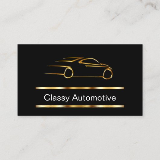 Elegant autothema  visitekaartje (Voorkant)