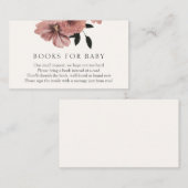 Elegant Autumn Floral Boeken voor Baby tussenvoegs Informatiekaartje (Voorkant / Achterkant)