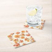 Elegant Autumn Floral Kartonnen Onderzetters (Insitu)