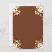 Elegant Autumn Floral Pumpkin Herfst Baby shower Kaart (Achterkant)