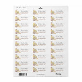 Elegant Autumn Floral Pumpkin Return Address Label (Full Sheet)