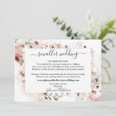 Elegant Autumn Floral Smaller Weddenschap Virtueel Aankondiging (Staand voorkant)