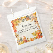 Elegant Autumn Floral Wedding  Bedankzakje (Geknipt)