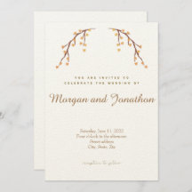 Elegant Autumn Floral Wedding Collectie